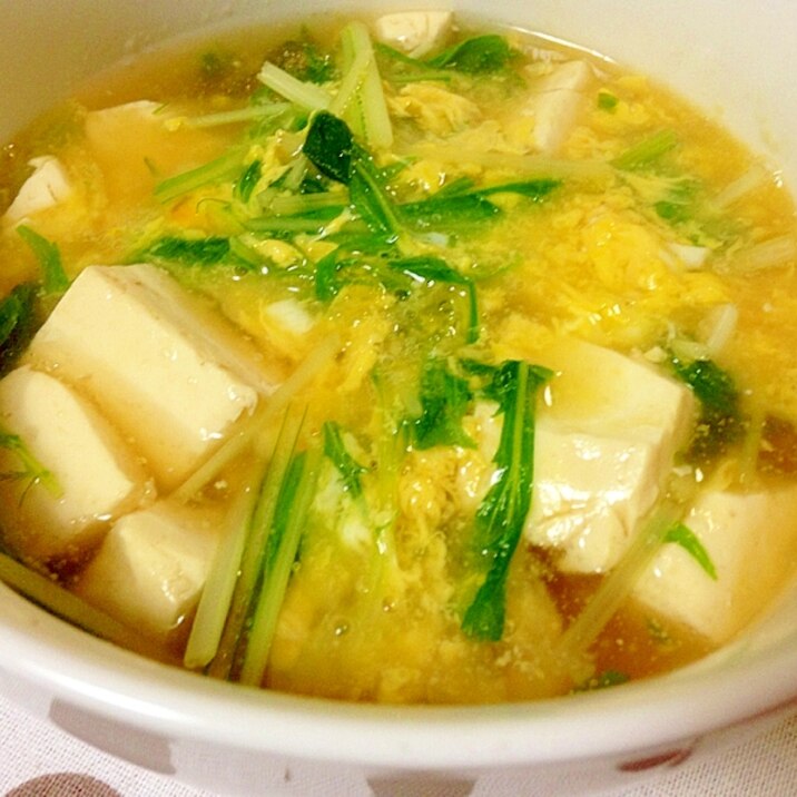 ダイエットメニュー とうふのトロトロ玉子とじ レシピ 作り方 By ひろmama1503 楽天レシピ